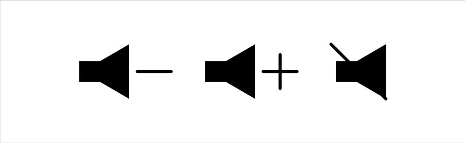 Sound icon vector. Stock Illustration