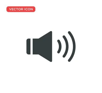 Sound Icon Vector Illustration Design Illustrazione stock