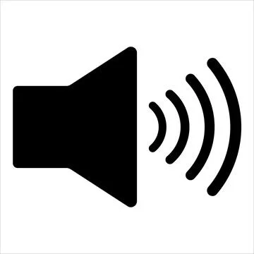 Sound icon, volume symbol, dynamics sign, sound control icon. Sound volume ic Stock Illustration