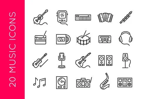 Sound Icons Stock Illustration