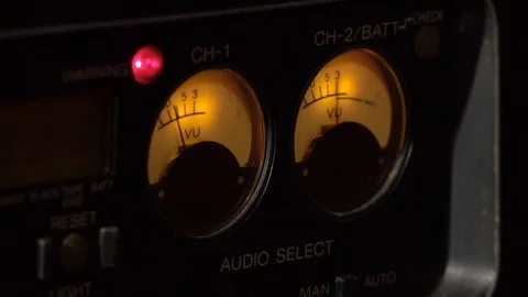 Sound indicator  on a camera Stockbeeldmateriaal 114509515