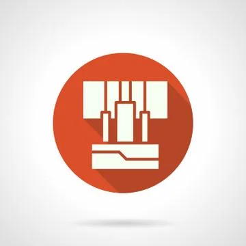 Sound inputs panel round vector icon Stock Illustration