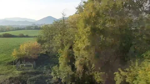 Sound insulating barriers through train window Stock Footage 132022516