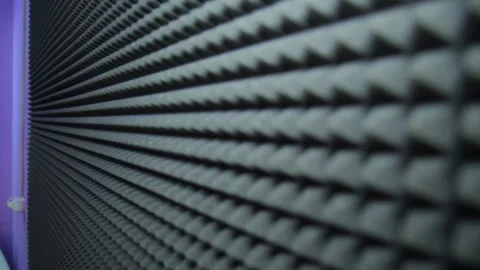 Sound insulation, foam rubber, triangular foam rubber Stock Footage 103177641