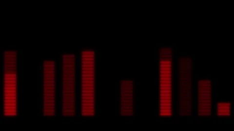 Sound level meter equalizer display stock footage Stock Footage 83274392