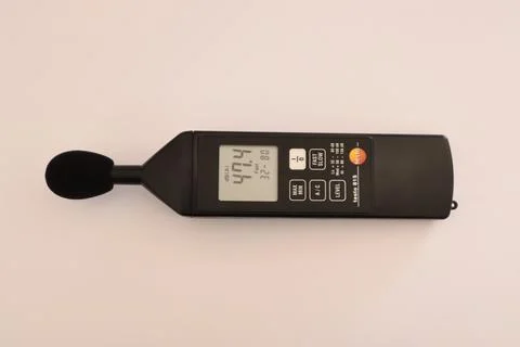 Sound level meter instrument designed to measure noise levels Stock Photos