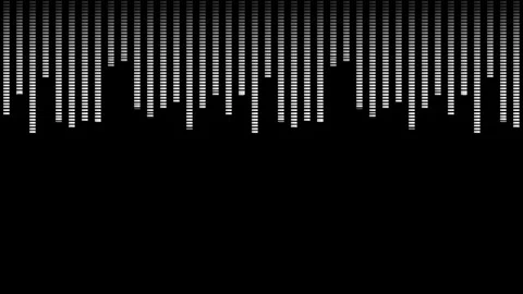 Sound line audio wave visualization voice record animation on black backgrou Stock Footage 321312305