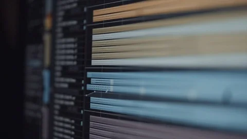Sound mix with Cubase in the studio Video stock 119539862