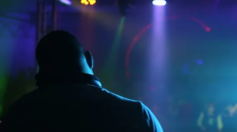 Sound mixer in club Stock Footage 64342453
