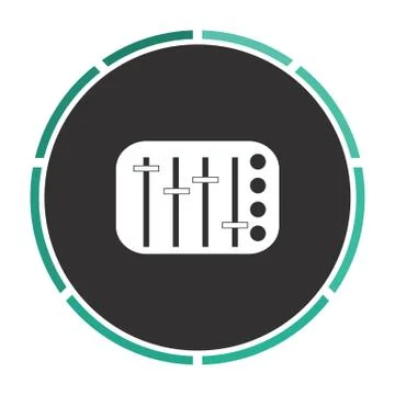 Sound Mixer computer symbol Stock Illustration