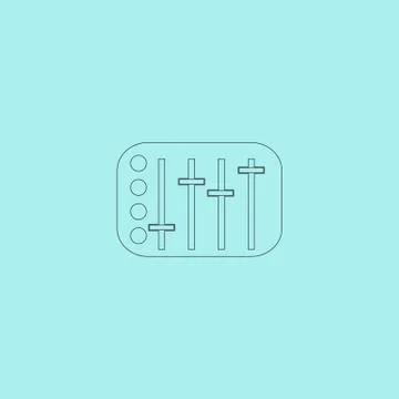 Sound Mixer Console Stock Illustration