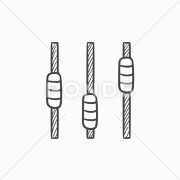Sketch of electric mixer Royalty Free Vector Image