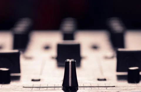 Sound mixer controller Stock Photos