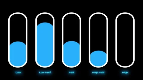 Sound mixer equalizer adjust animation. volume control slider bars icon animatio 스톡 동영상 297946494