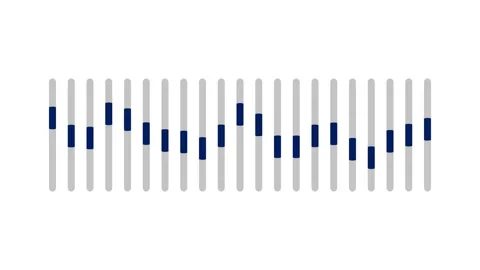 Sound mixer equalizer adjust animation. volume control slider bars icon ani.. Stock-Footage 307421144