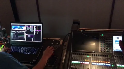 Sound Mixer, Hands Using Sliders for Adjusting Sound 스톡 동영상 79998834