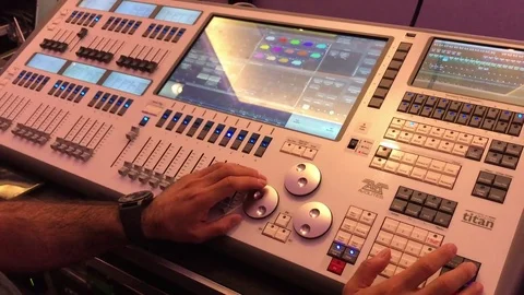 Sound Mixer, Hands Using Sliders for Adjusting Sound 스톡 동영상 79999161