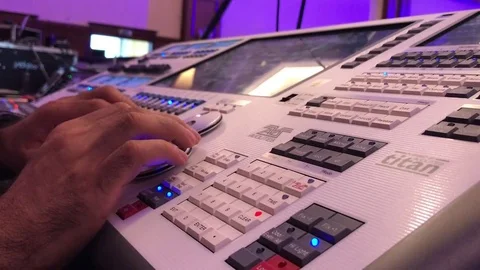 Sound Mixer, Hands Using Sliders for Adjusting Sound 스톡 동영상 79999287
