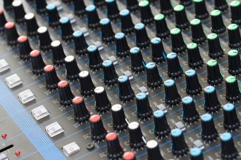 Sound mixer Foto stock