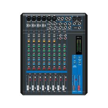 Sound mixer. Professional audio mixing console, vector illustration Stock Illustration