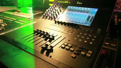 Sound Mixer record Stock Footage 12131905