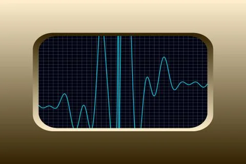 Sound Modulation  - vector illustration 库存插图