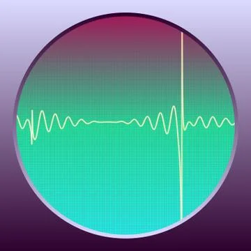 Sound Modulation  - vector illustration 库存插图