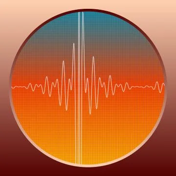 Sound Modulation  - vector illustration 库存插图