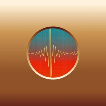 Sound Modulation  - vector illustration イラスト素材