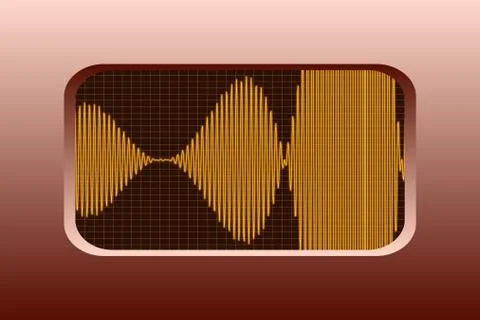 Sound Modulation  - vector illustration 库存插图