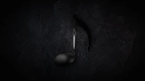 Sound note icon. The note is on fire 22 Stock Photos