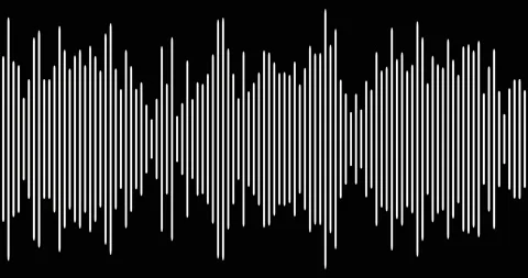 Sound or audio waveform Stock Footage 164894168