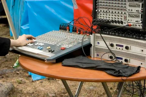 The sound panel Stock Photos