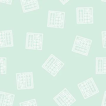 Sound processing video production line vector seamless pattern Stock Illustration