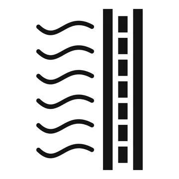 Sound record absorbing icon, simple style Stockillustratie