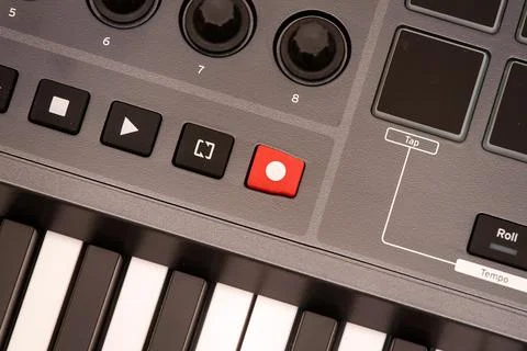 Sound recording button. Stock Photos