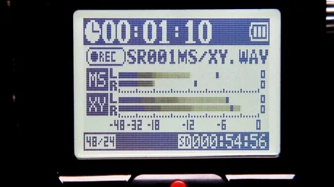 Sound recording levels. Stock Footage 84685767