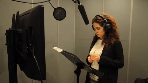 Sound recording studio Stock Footage 125033595