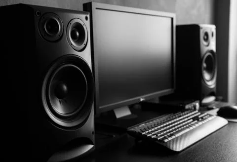 Sound recording studio Foto stock