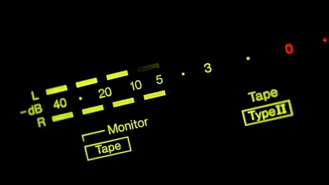 Sound recording volume indicators. Stock Footage 77198011