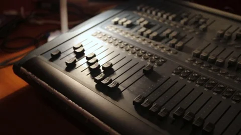 A sound remote in the theatre Stock Footage 71104447