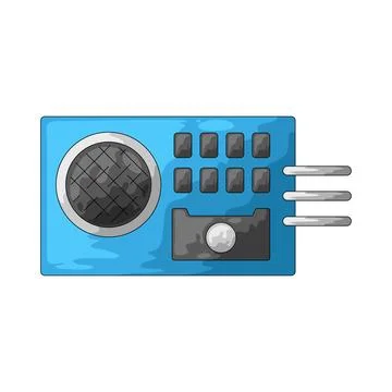 Sound sensor illustration Illustrazione stock