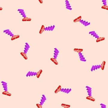 Sound sensor waveform isometric icon seamless pattern Stock Illustration