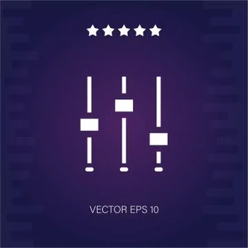 Sound settings vector icon Stock Illustration