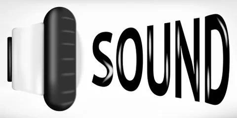 Sound sign Stock Illustration