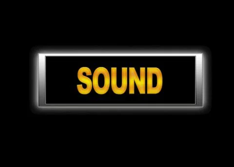 Sound signboard Stock Illustration