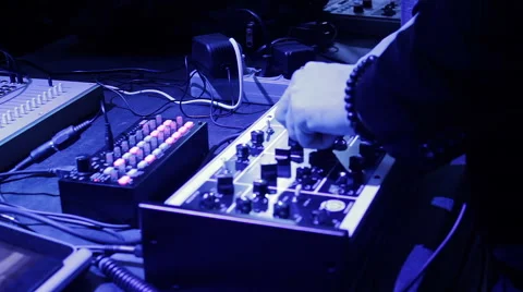 Sound Specialist Tuning Midi Controller Tumblers Video stock 64302141