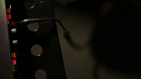Sound studio equipment in action Stock Footage 61914358