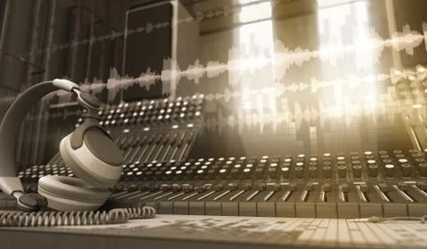 Sound Studio Stock Illustration