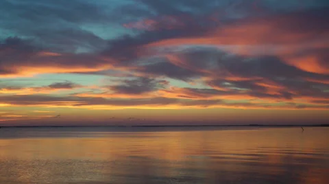 Sound sunset Stock Footage 36753519